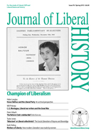 Journal of Liberal History, Spring 2013 Cover