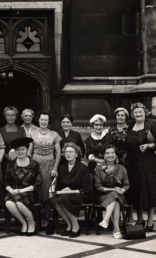 Detail from Women MPs elected in the 1959 General Election. Image reproduced with the permission of Parliamentary Archives, PUD/8/32. http://www.parliament.uk/archives